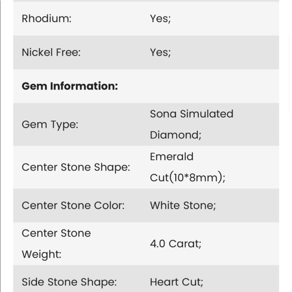Emerald Cut Three Stone Engagement Ring - Picture 7 of 7